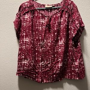 Burgundy blouse